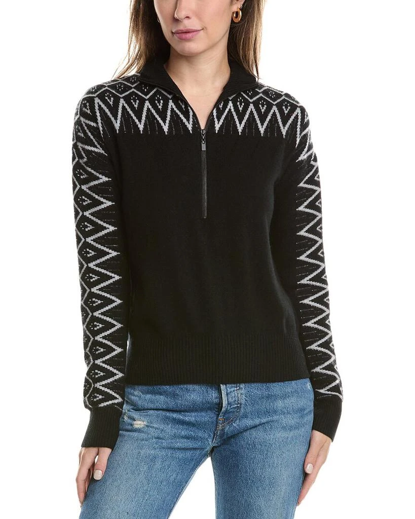 FORTE_FORTE Alpine 1/2-Zip Mock Cashmere Sweater 1