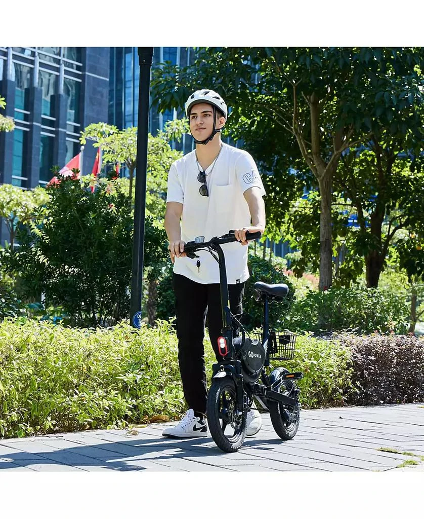 Gopowerbike GoDash Electric Bike | Compact Folding Adult Mini E-Bike | Dual Disc Brakes | Dual Shock Suspension | Throttle and Pedal Assist | 400W Motor | 14” Tires | Up to 30 Mile Range 6
