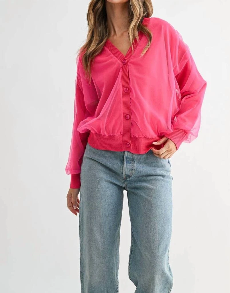 Joh Joh - Steven Sheer Ribbed Cardigan