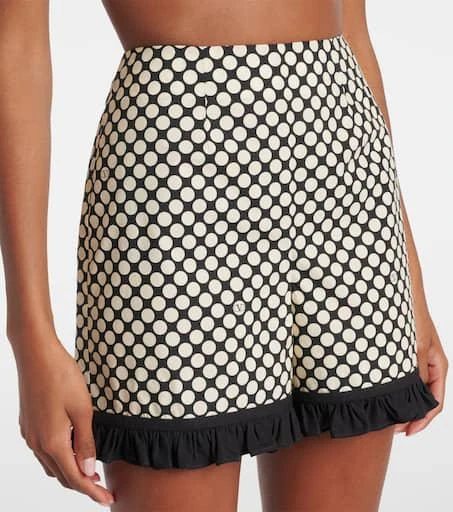 Valentino Plus De Pois cotton poplin shorts 4