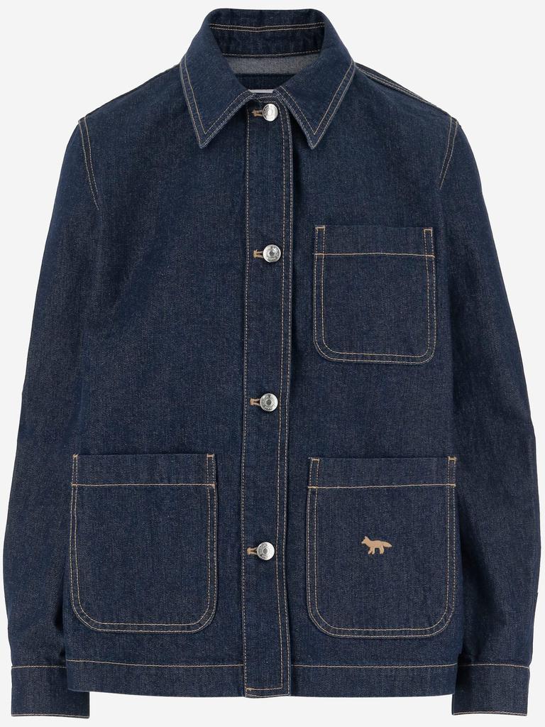 ブルゾン Maison Kitsune Short Jacket With Shirt Collar CROPPED UTILITY JACKET | Maison Kitsuné