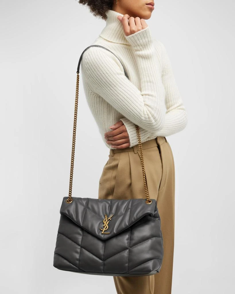 Yves Saint Laurent Lou Puffer Medium YSL Shoulder Bag in Quilted Leather 3