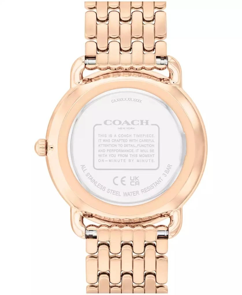 Coach Women's Elliot Rose Gold Tone Stainless Steel Bracelet Watch, 36mm 2