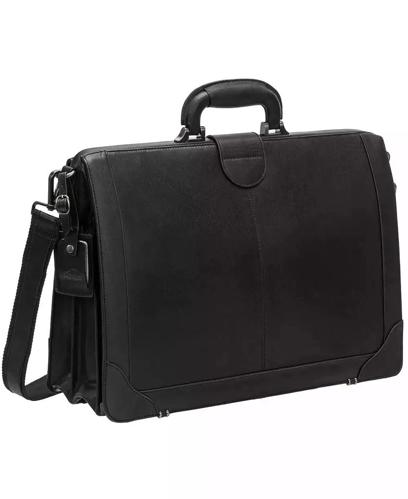 Mancini Leather Goods Men's Buffalo Luxurious Litigator Briefcase Pocket for 17.3" Laptop 2