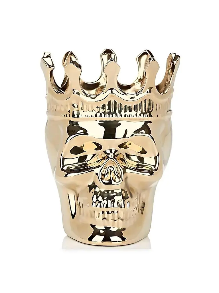 Thompson Ferrier Wood Charnel Gold Bonaparte Skull Candle