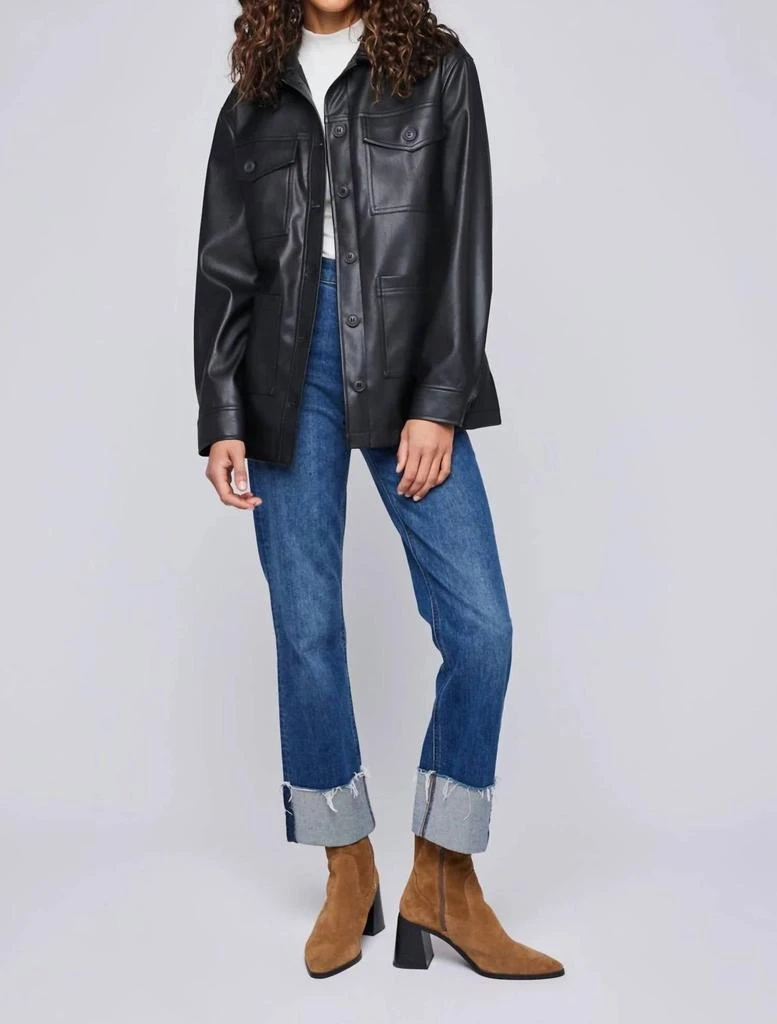 Gentle Fawn Gentle Fawn - Grenadine Faux Leather Belted Trench Jacket