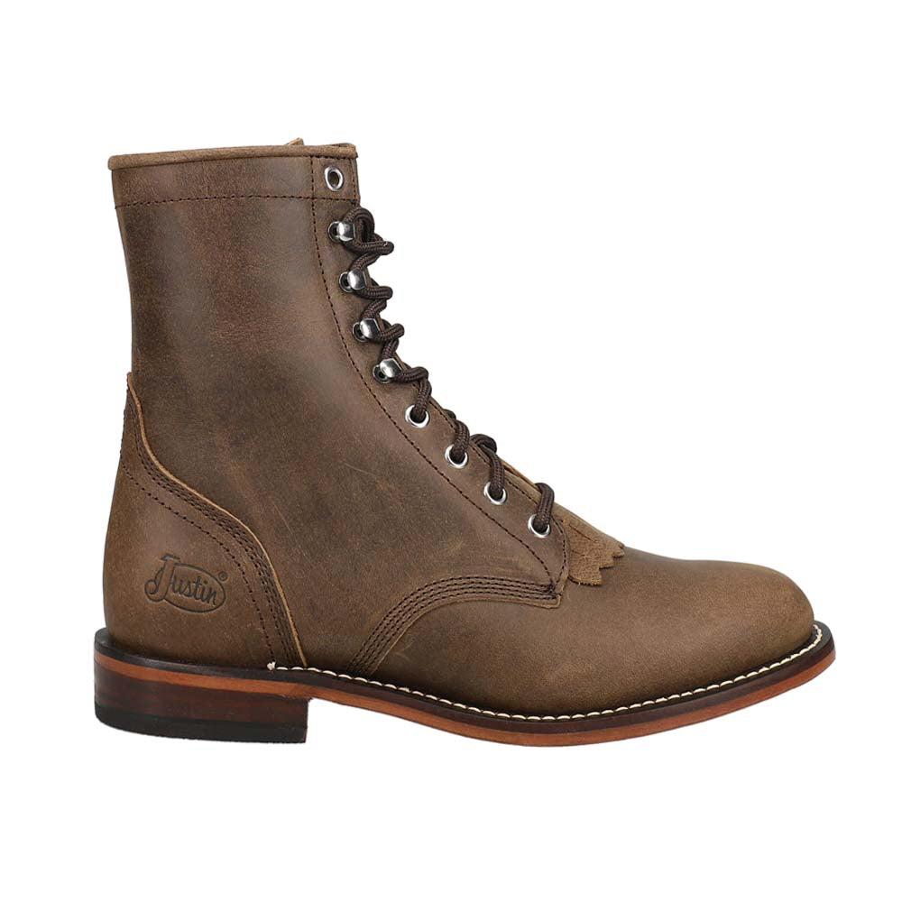 Justin Boots McKean 7 Inch Round Toe Lace Up Boots