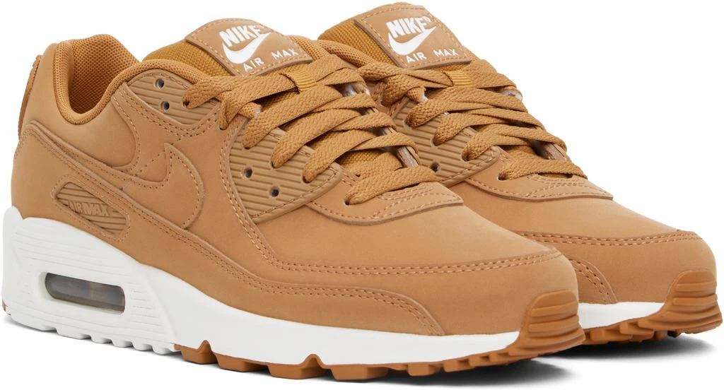 NIKE Tan Air Max 90 Premium Sneakers 4