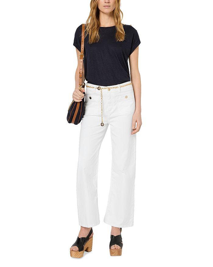 Gerard Darel Lida Straight Jeans in White