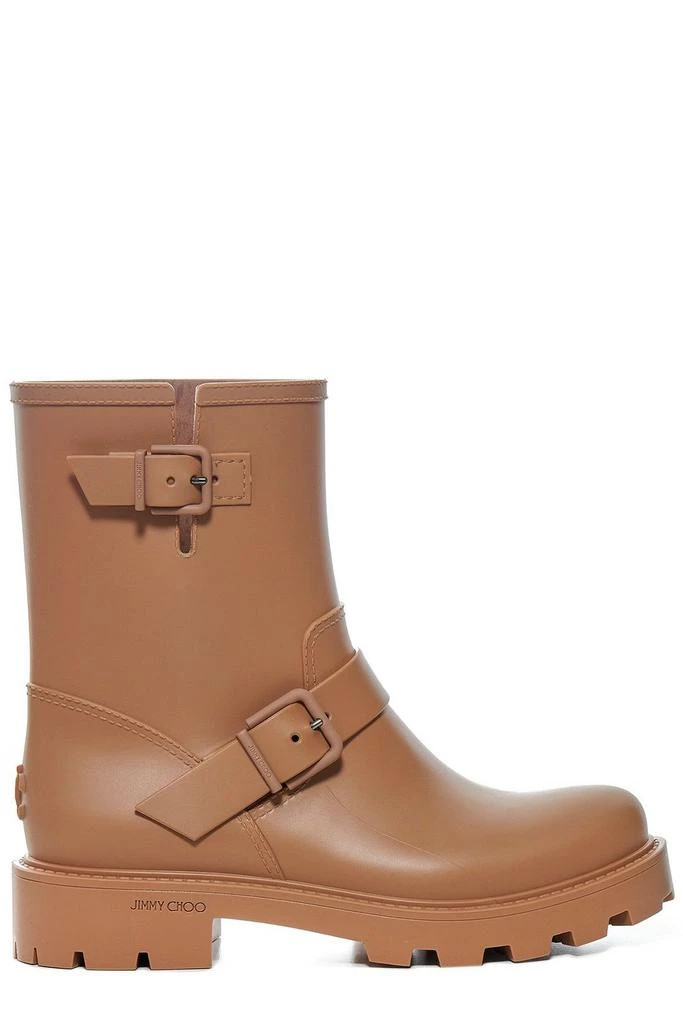Jimmy Choo Jimmy Choo Yael Flat Buckle-Detailed Rain Boots 1