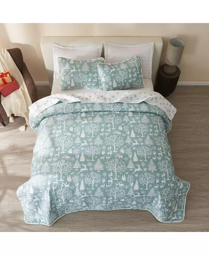 Linery 
Co Winter-Themed Microfiber Quilt Set with Shams