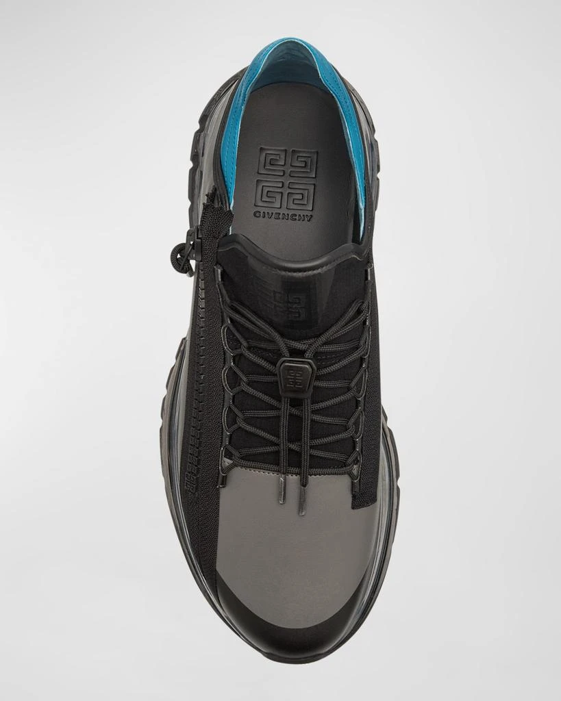 Givenchy Men's Spectre Leather Zip Runner Sneakers 6