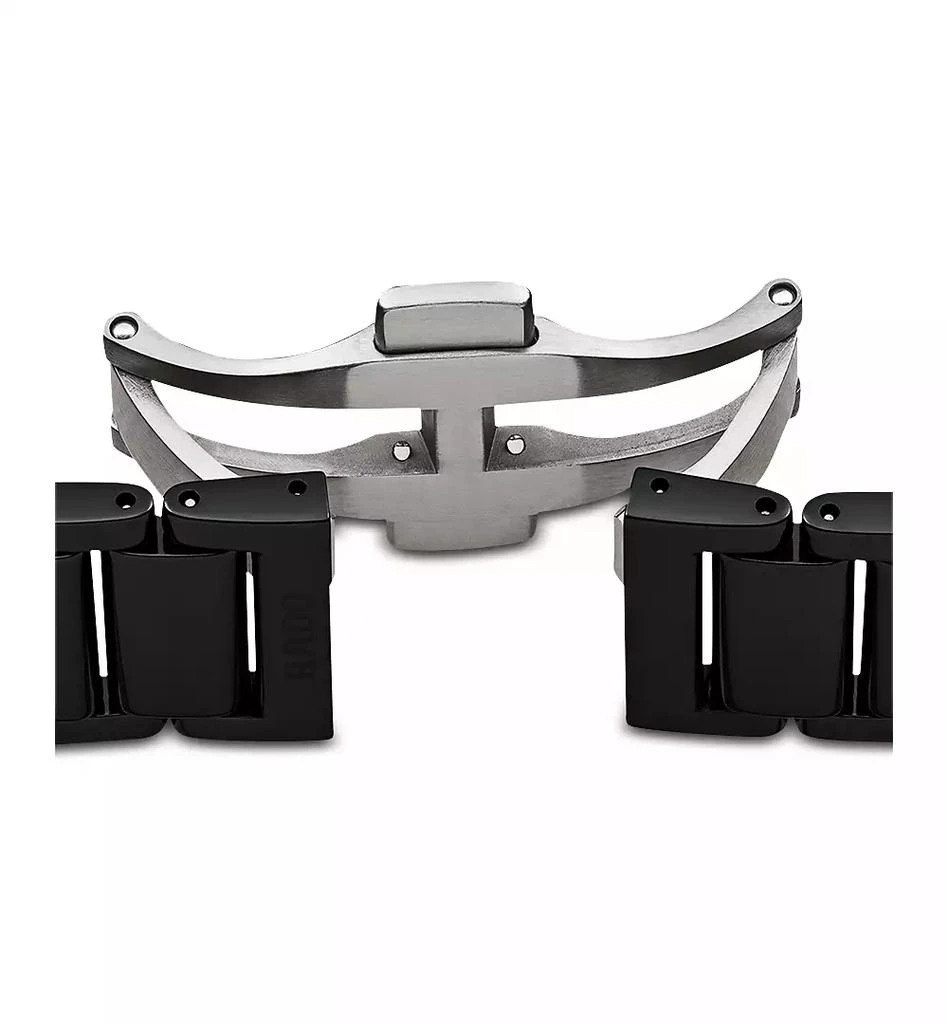 Rado Unisex Swiss Automatic True Diamond (1/8 ct. t.w.) Black Ceramic Bracelet Watch 40mm 6