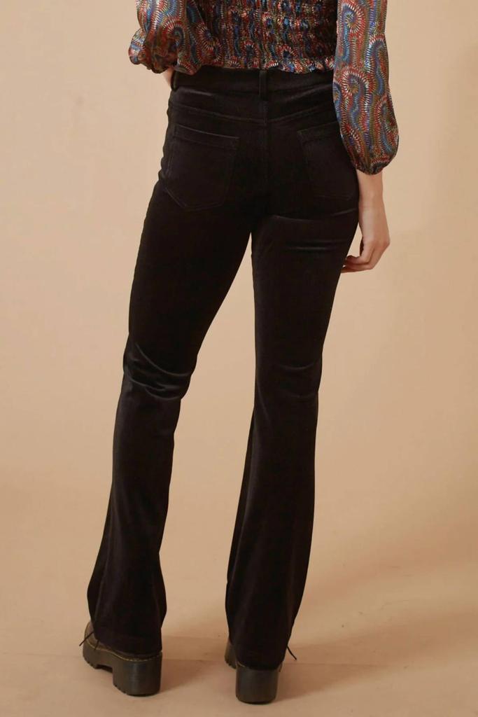 Traffic People Corduroy Kickbottom Trouser In Black