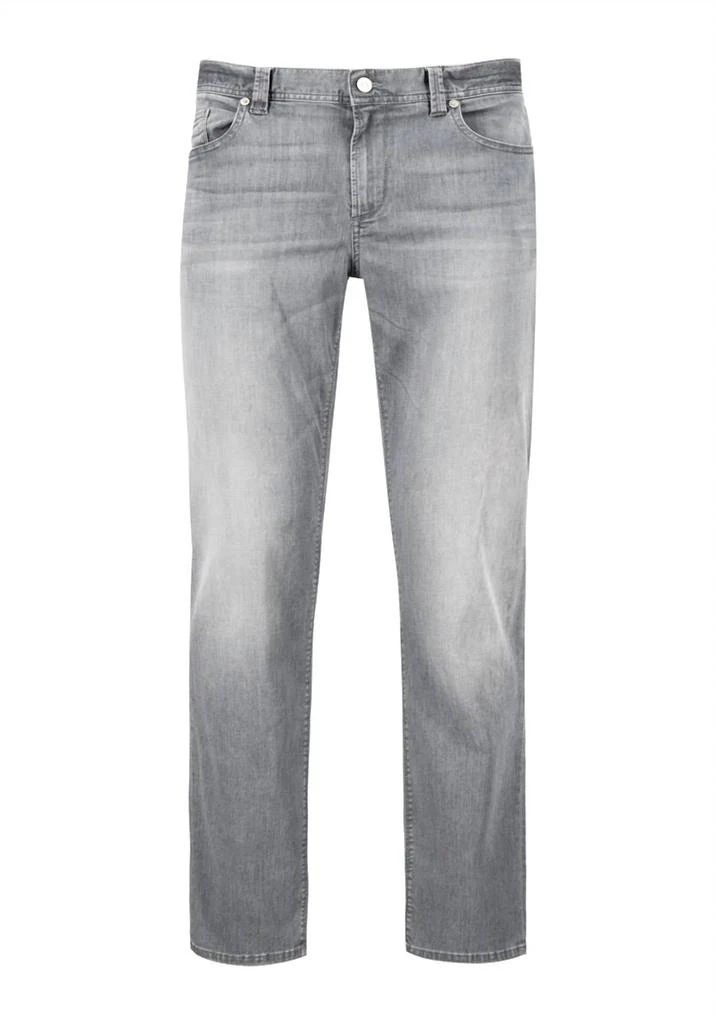 ALBERTO Men's Super Light Tencel Denim Jean In Grey 5