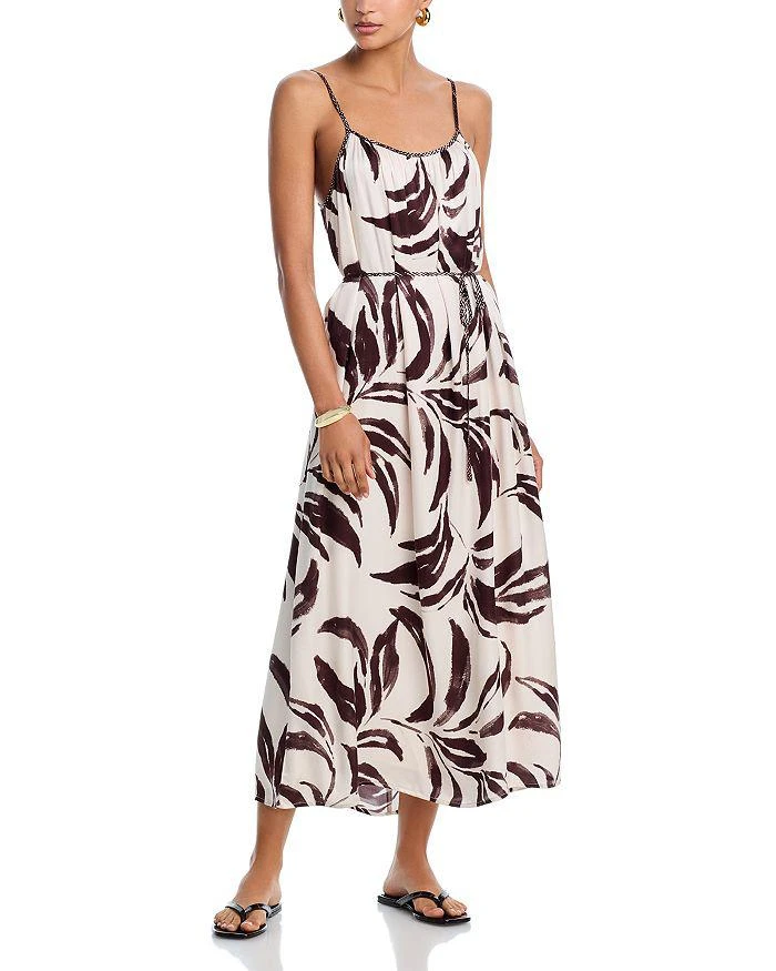 Shirred Cami Maxi Dress | Moroccan Palm Print | L | Bella Dahl Shirred Cami Maxi Dress | Moroccan Palm Print | L | Bella Dahl