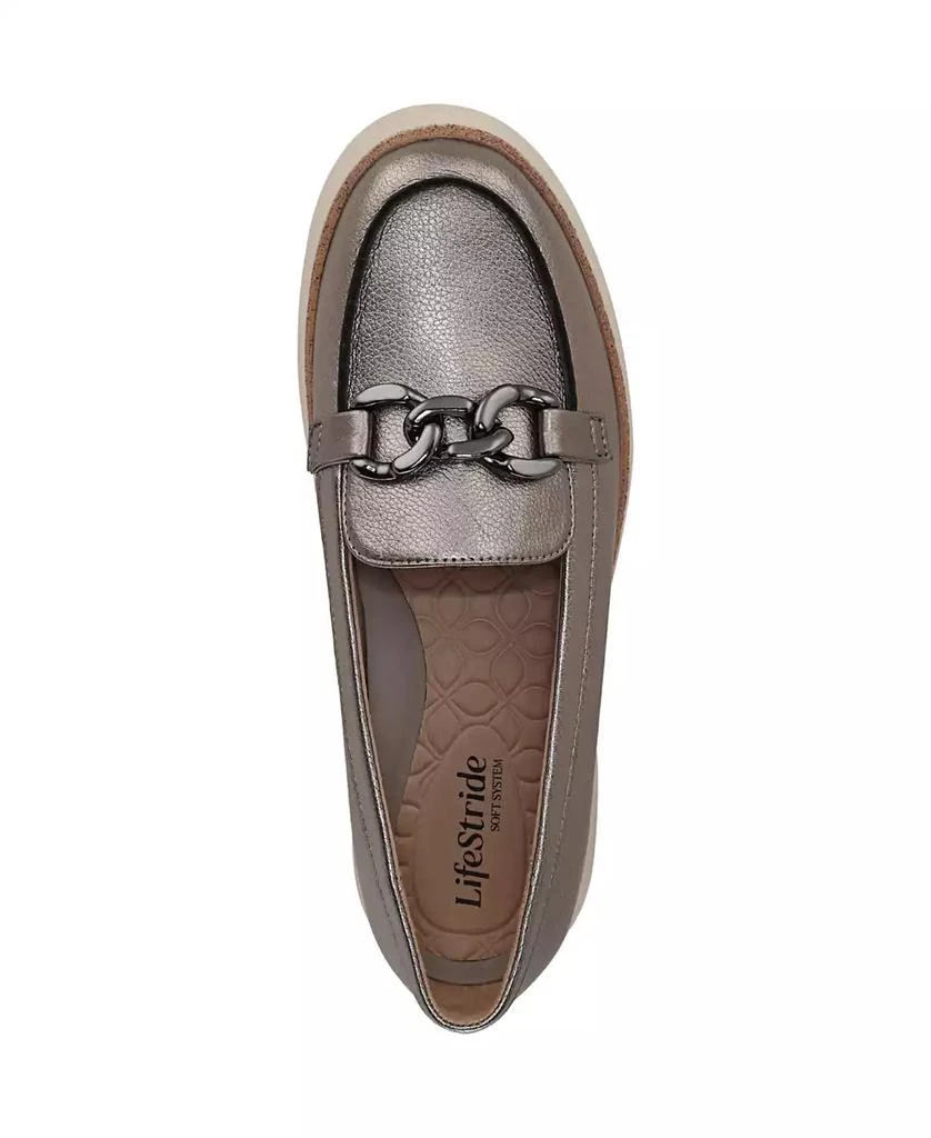 LifeStride Women
s Chelsea-Bit Round Toe Platform Loafers 4