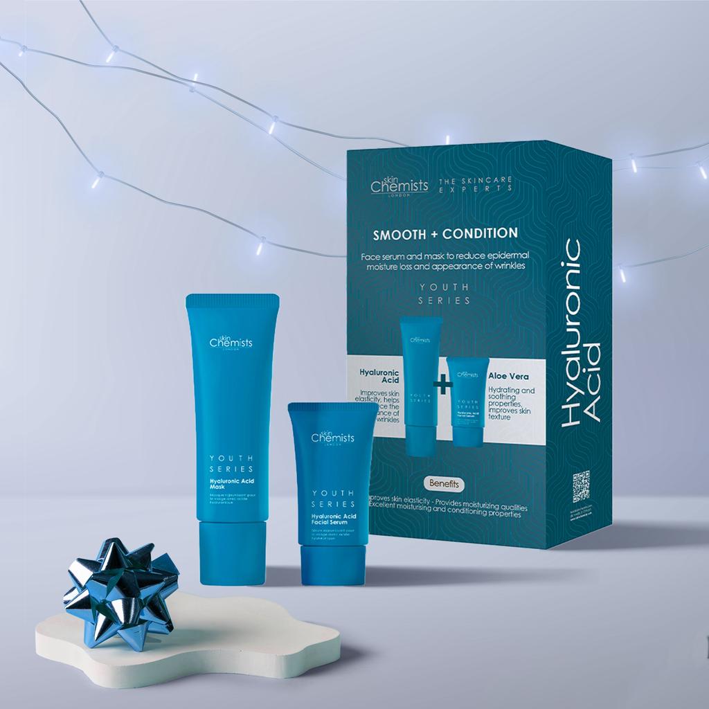 skinChemists Hyaluronic Acid Anti-Ageing Smooth + Condition Kit
