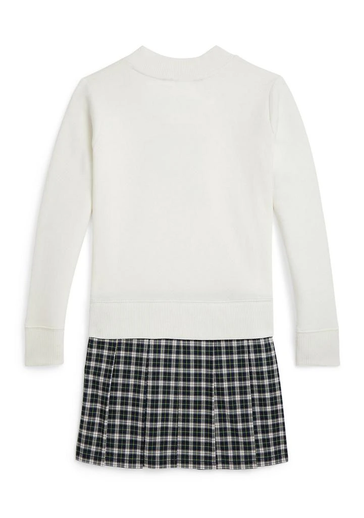Ralph Lauren Girls 7-16 Letterman Fleece Sweatshirt Dress 2