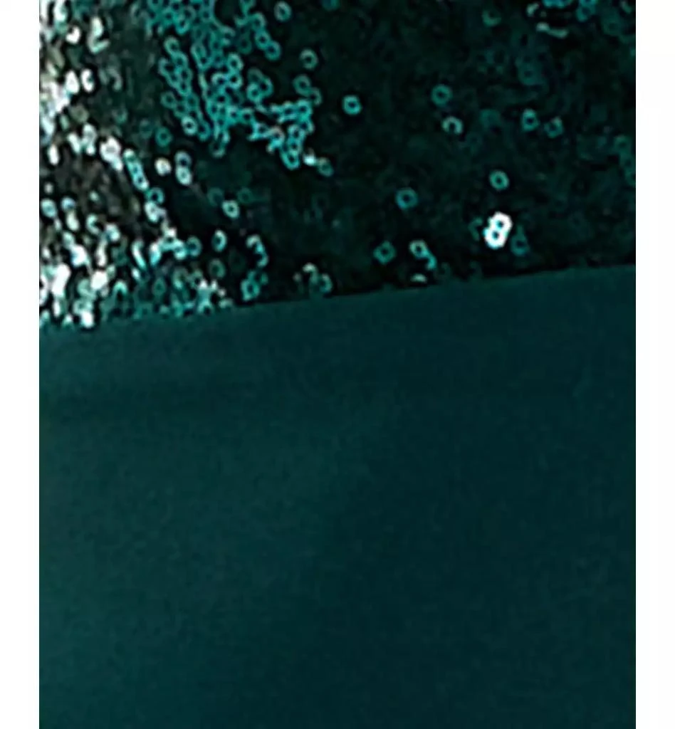 City Studios Juniors' Sweetheart-Neck Sequin Skater Dress 4