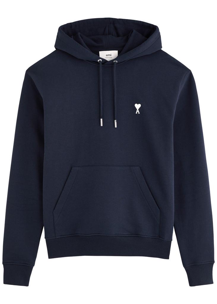 AMI Logo hooded cotton sweatshirt