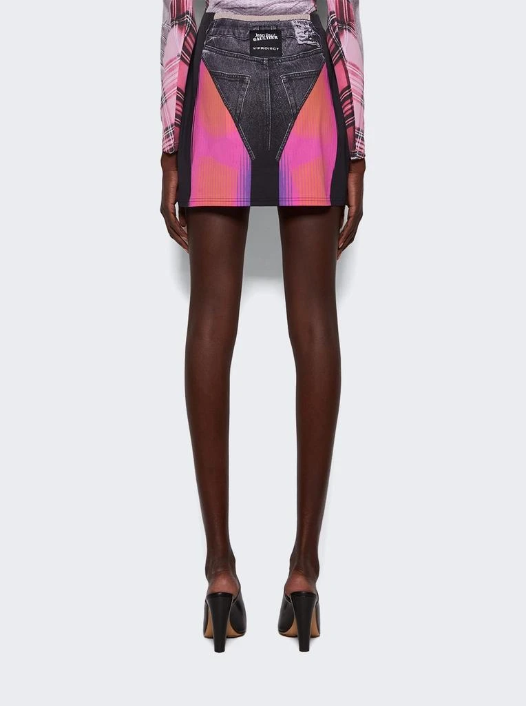 Y/Project X Jean Paul Gaultier Trompe-l'oeil Janty Mini Skirt 5