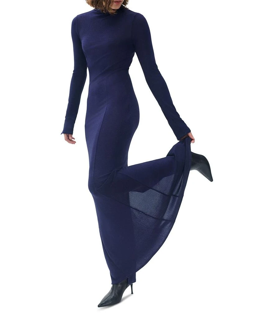 rag & bone Elsa Metallic Maxi Dress Dresses | Dark Blue rag & bone Elsa Metallic Maxi Dress Dresses | Dark Blue