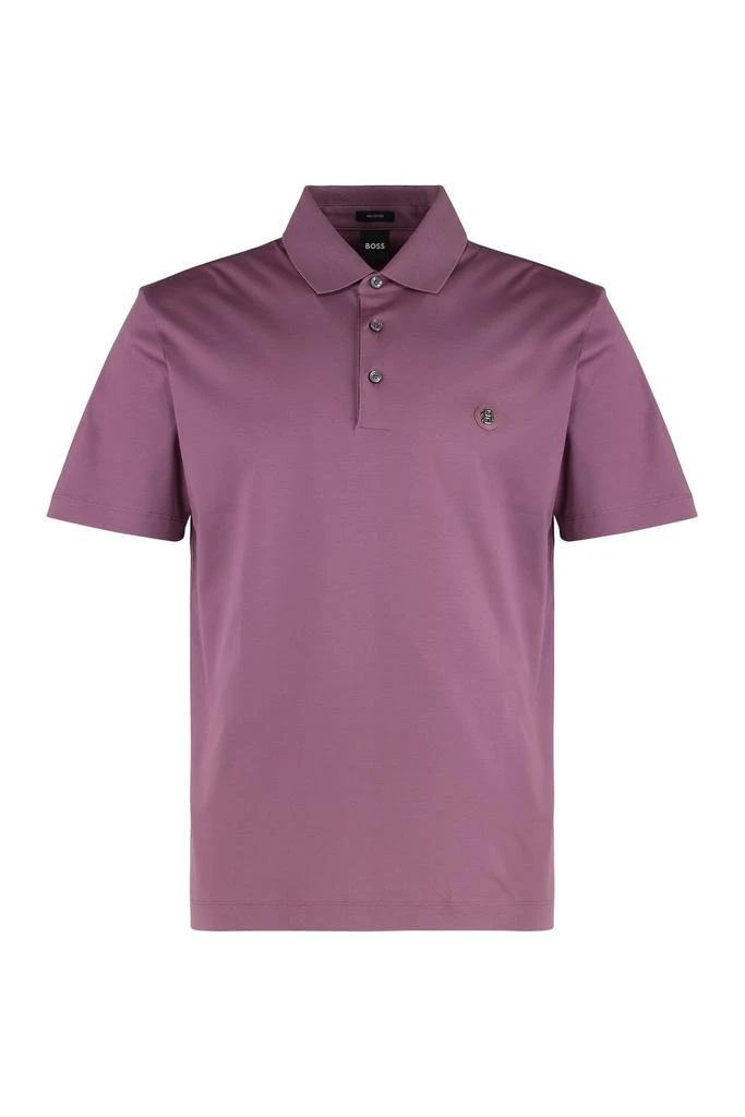 Hugo Boss Boss Hugo Boss Double-Monogram Patch Polo Shirt 1