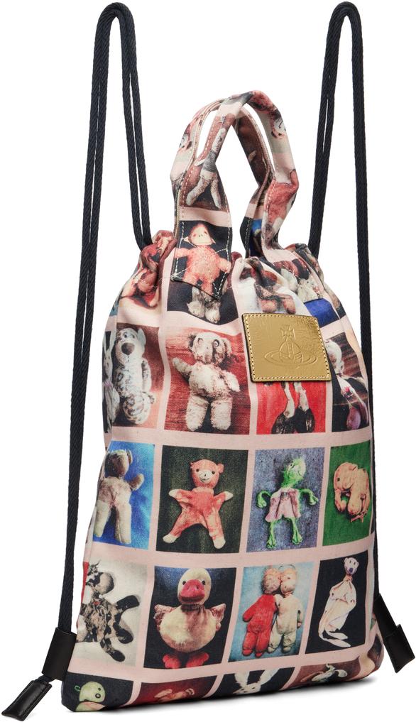 Vivienne Westwood Multicolor Canvas Teddies Pippa Drawstring Backpack