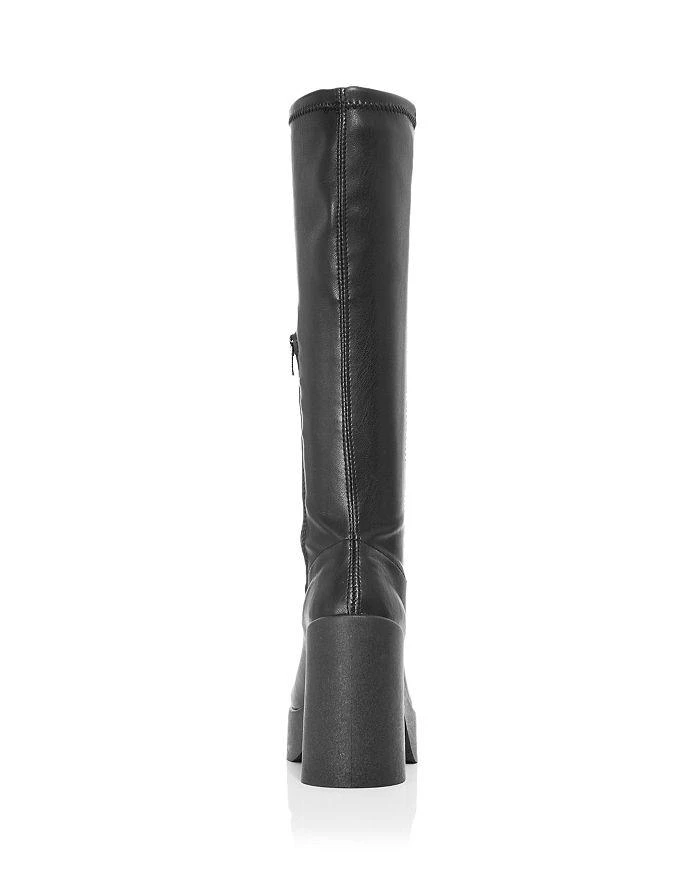 AQUA Women's Billy Square Toe High Heel Platform Boots - 100% Exclusive 4