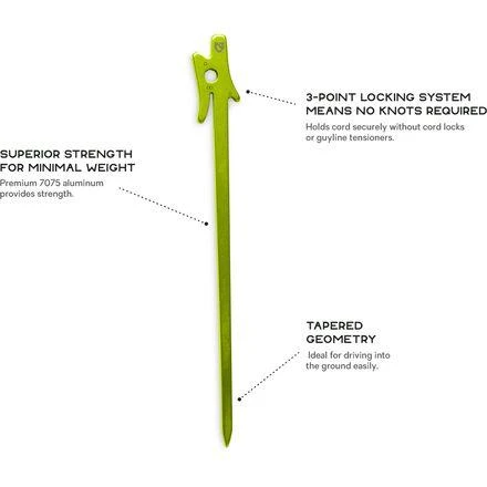 NEMO Equipment Inc. Airpin Ultralight Stakes - 2-Pack 3