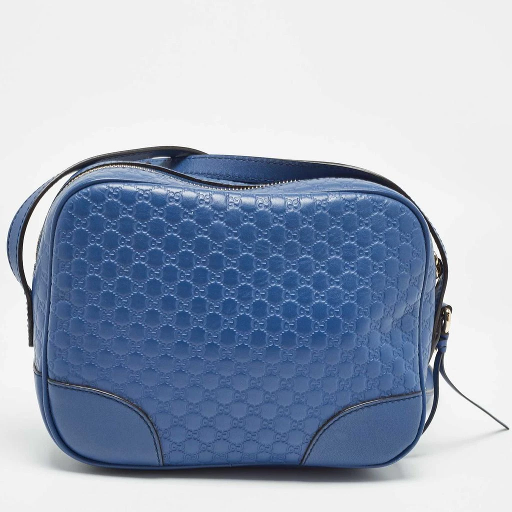 Gucci Gucci Blue Micro Guccissima Leather Bree Crossbody Bag 4
