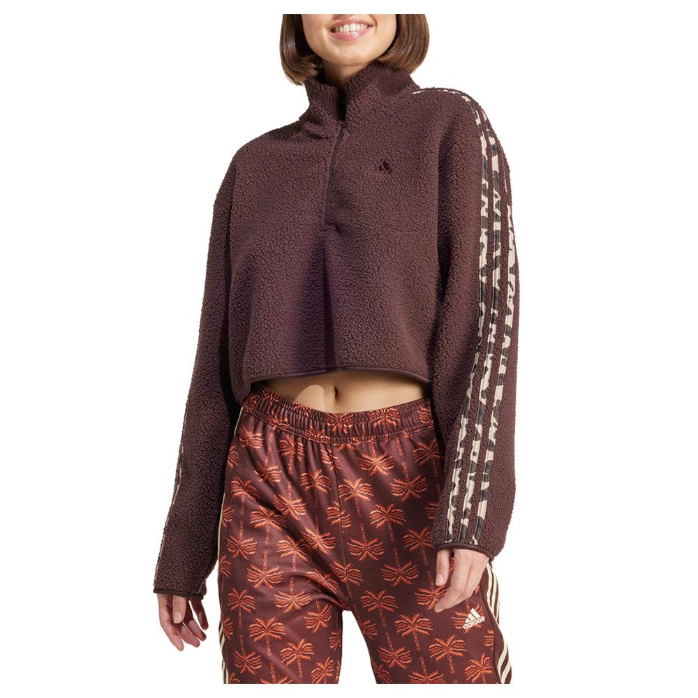 Adidas Essentials Mock Neck Long Sleeve Quarter Zip Sweater