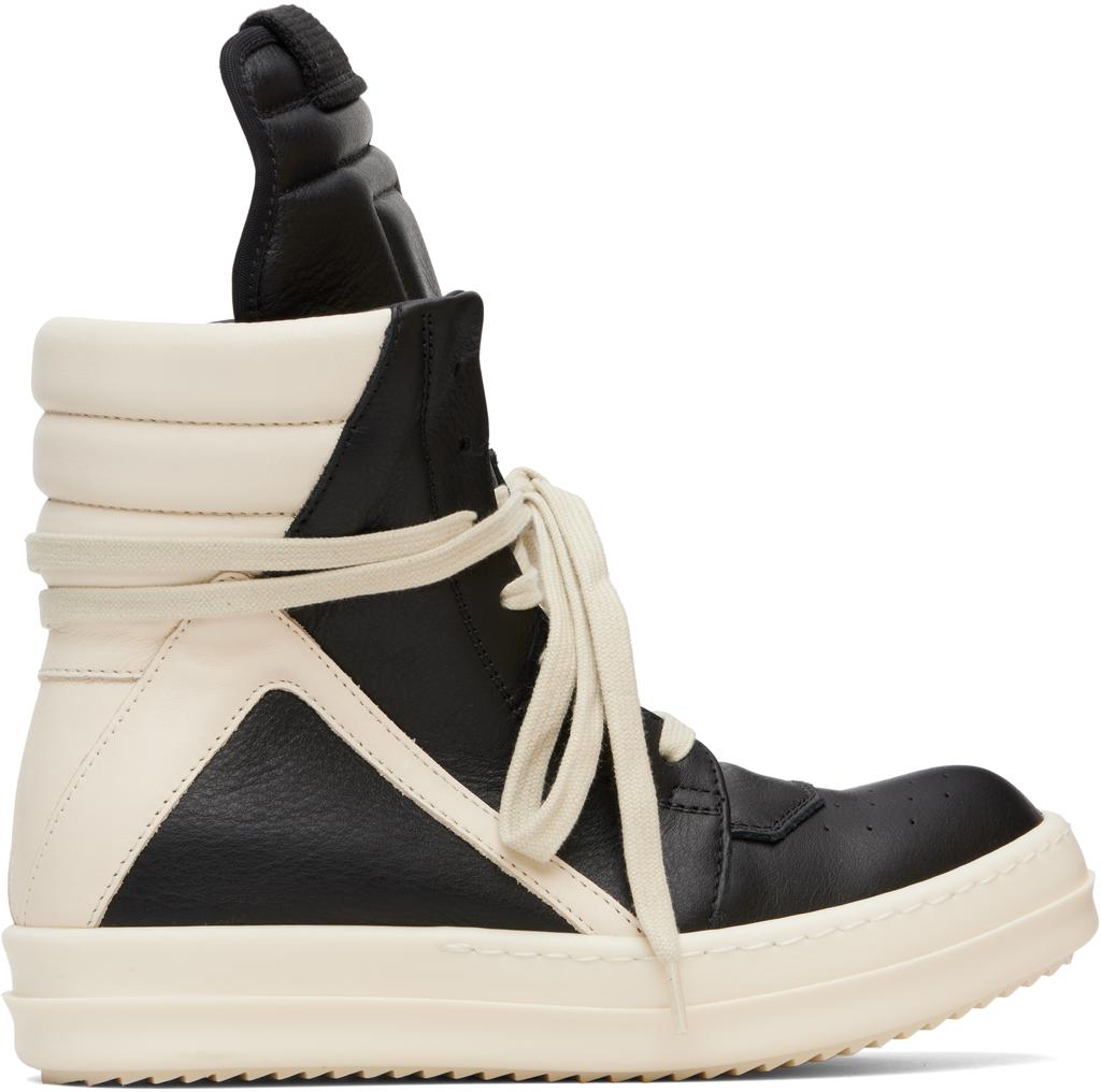 Rick Owens Black Concordians Geobasket Sneakers