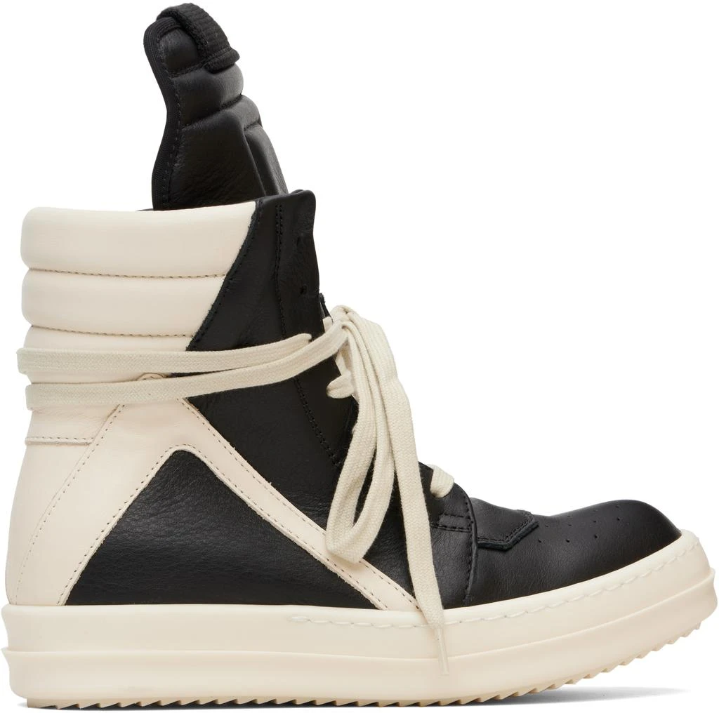 Rick Owens Black Concordians Geobasket Sneakers 1