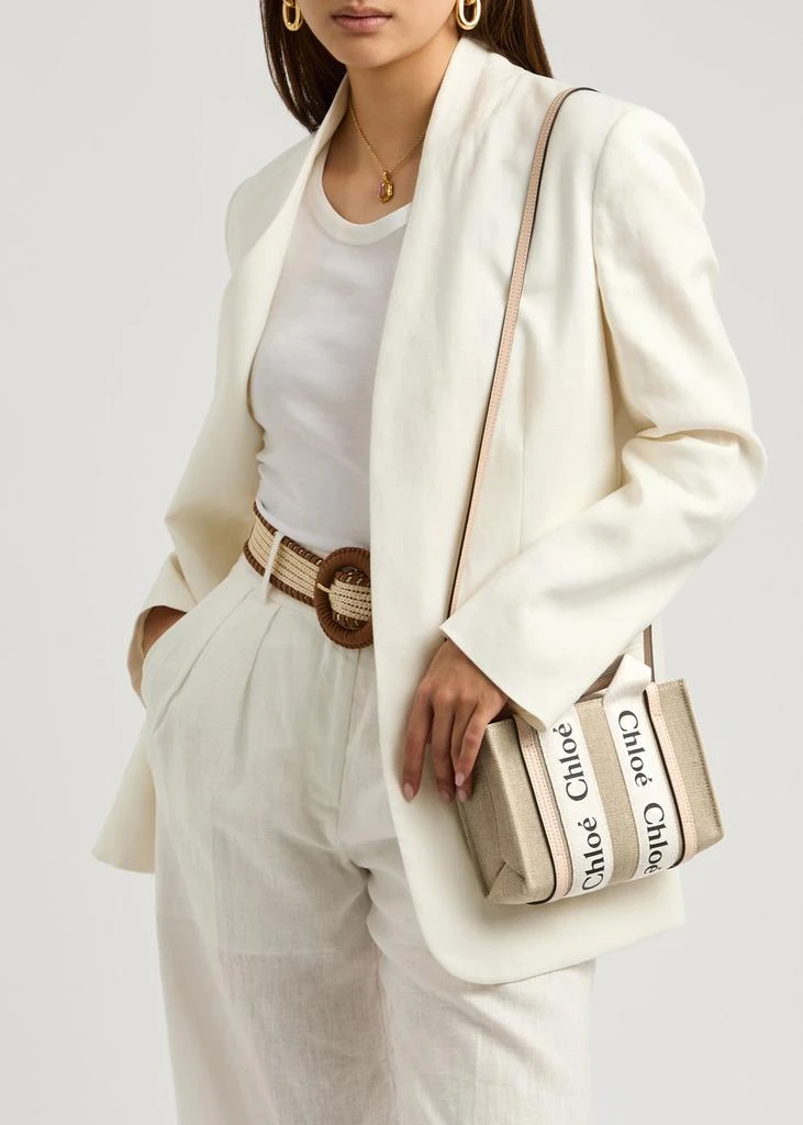 Chloé Woody mini canvas tote 5