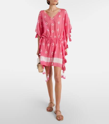 Anna Kosturova Sand Dollar tie-dye cotton kaftan