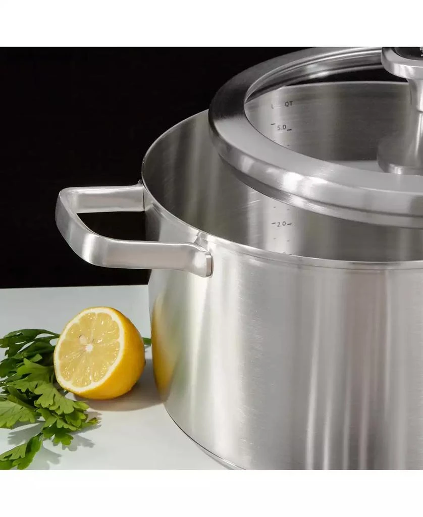 BergHOFF Graphite Recycled 18/10 Stainless Steel Stockpot 10", 6.3qt. With Glass Lid 8