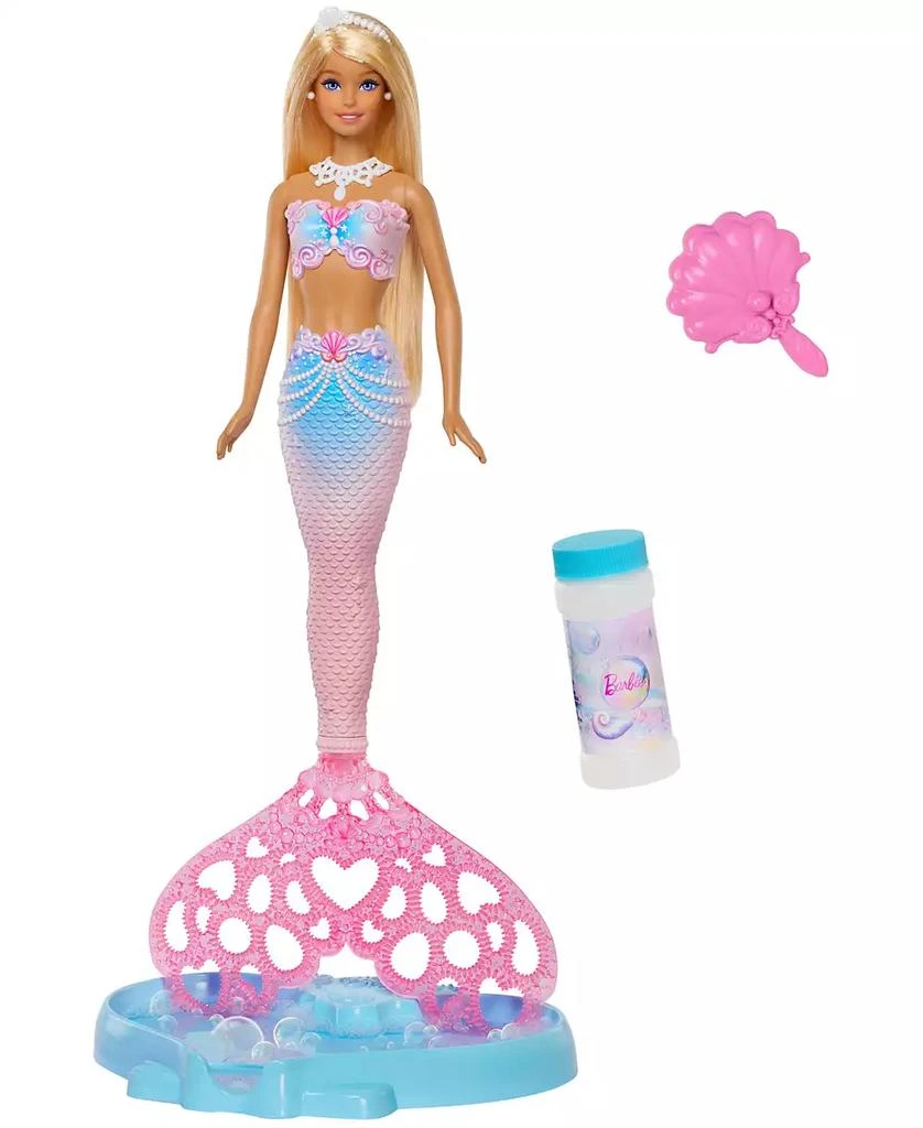 Barbie Bubble Sparkle Mermaid Doll with Bubble-Making Feature