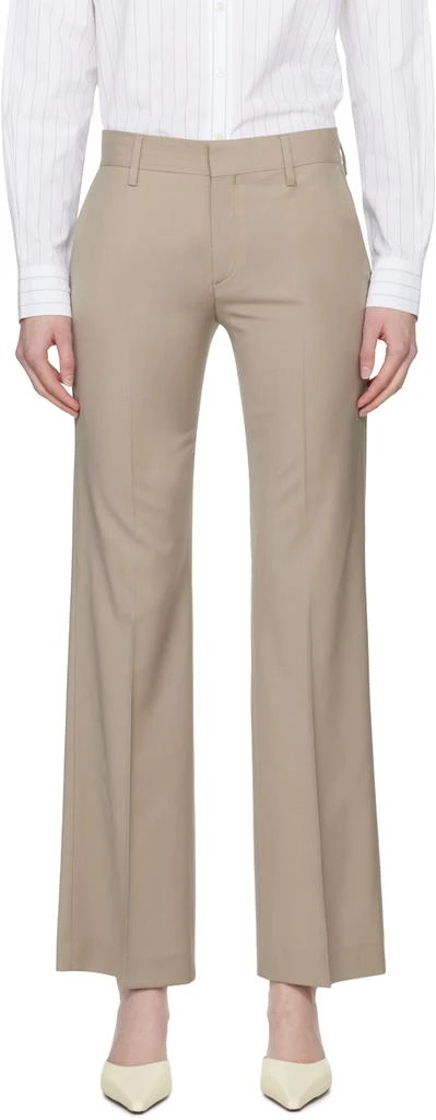 FILIPPA K Taupe Bootcut Trousers 1