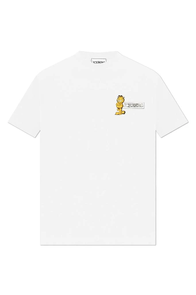 Iceberg Iceberg X Garfield Logo-Printed Crewneck T-Shirt 1