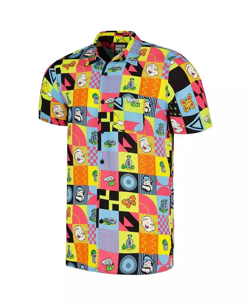 Reason Men's and Women's Yellow Popeye Trapped Button-Up Shirt 2