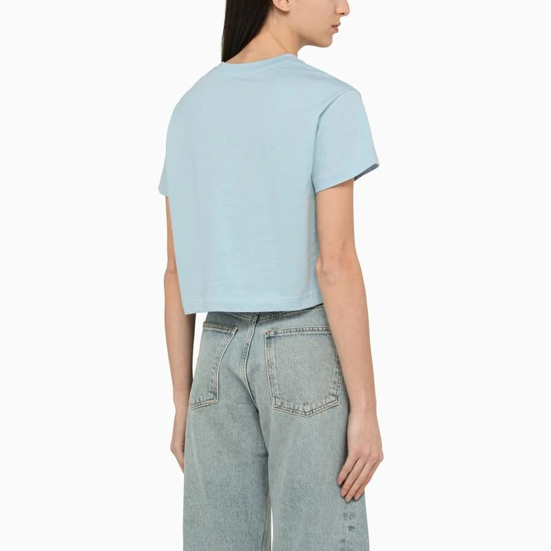 A.P.C.  LIGHT BLUE T-SHIRT IN ORGANIC COTTON 3