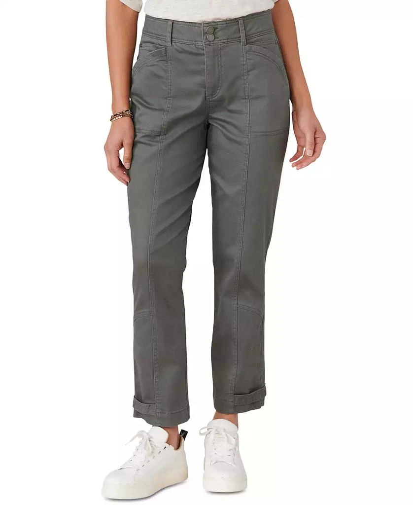 Democracy Petite AB Solution High Rise Tapered Utility Pants 1
