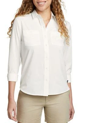 Eddie Bauer Bauer Womens Departure Long Sleeve Woven Shirt 1