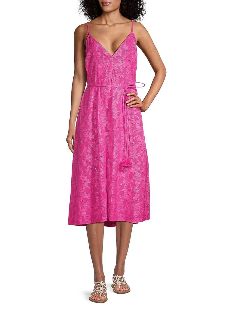 strapless open back dress Someone Like You Tie Back Maxi Dress Purple main image 1