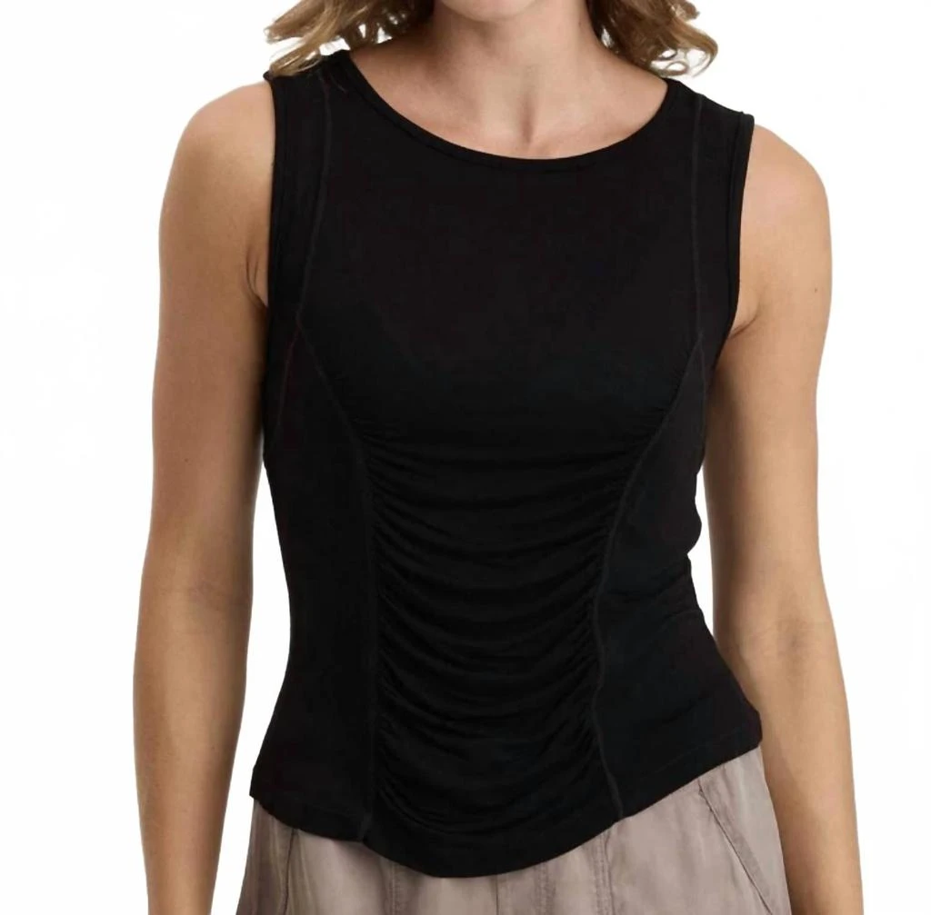 XCVI Bano Tank In Black 1