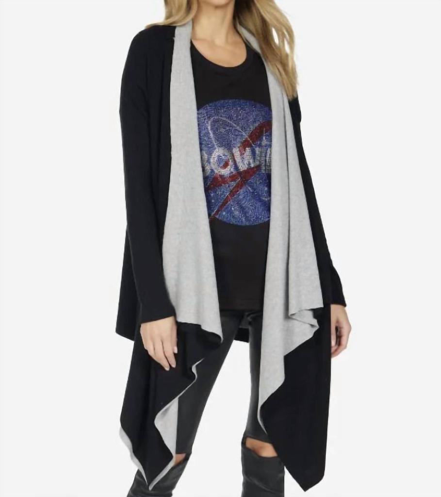 Michael Lauren Michael Lauren - Tamar 2 Tone Open Cardigan