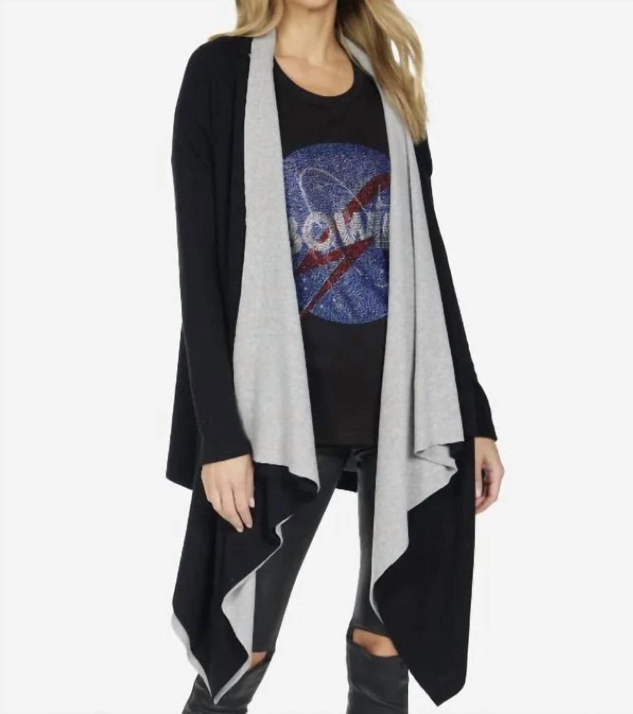 Michael Lauren Michael Lauren - Tamar 2 Tone Open Cardigan 1