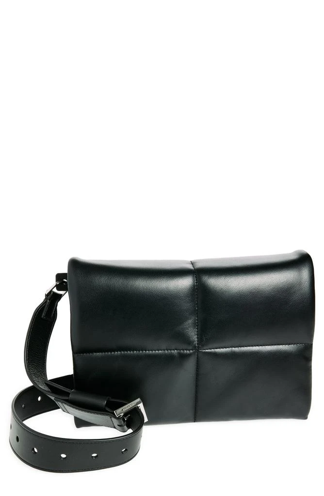 ALL SAINTS Vittoria Quilted Leather Shoulder Bag 1